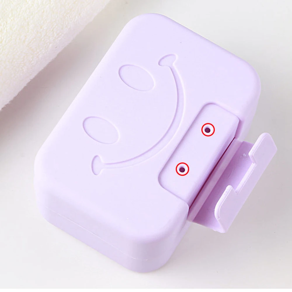 

Anti-extrusion Household Cute Soap Rack Strong Stable Sealing Buckle Design Non-perforated Soap Box Good Drainage Durable