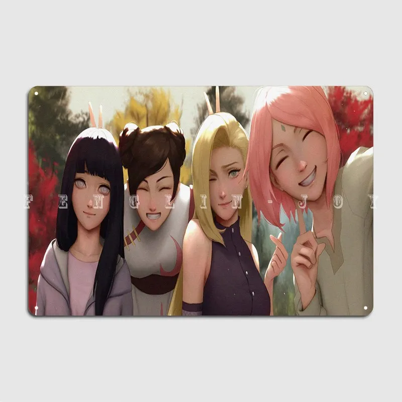 Ino Yamanaka Tenten Sakura постер металлическая табличка стена паб кинотеатр печать детской
