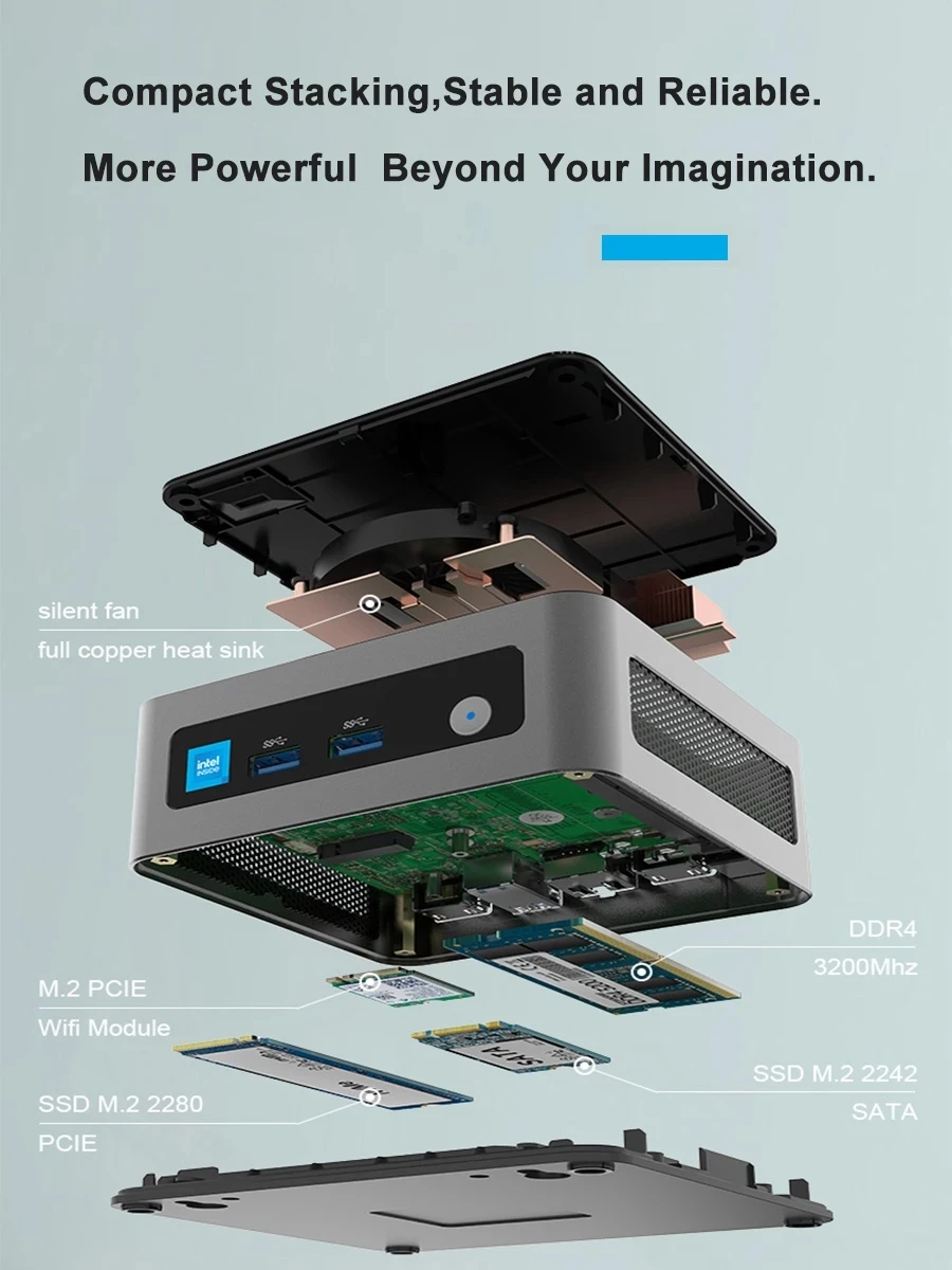 Morefine 13-го поколения Intel i5 1340P i7 13620H N100 M9 M8 карманный мини-ПК DDR4 NVME Dual HDMI2.0 2 5G LAN