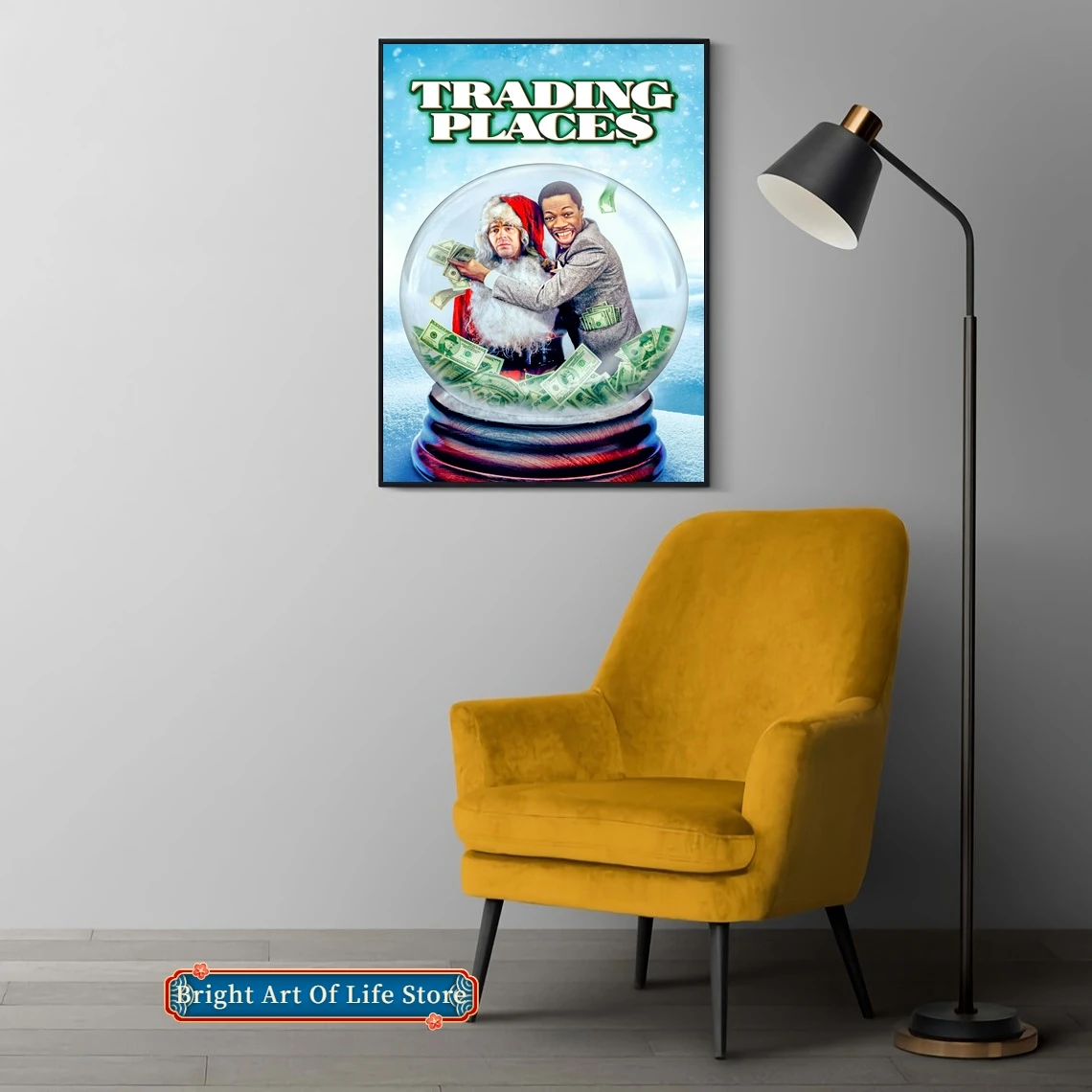 Классический кинопостер Торговые места (1983) Обложка со звездами фотопечать на