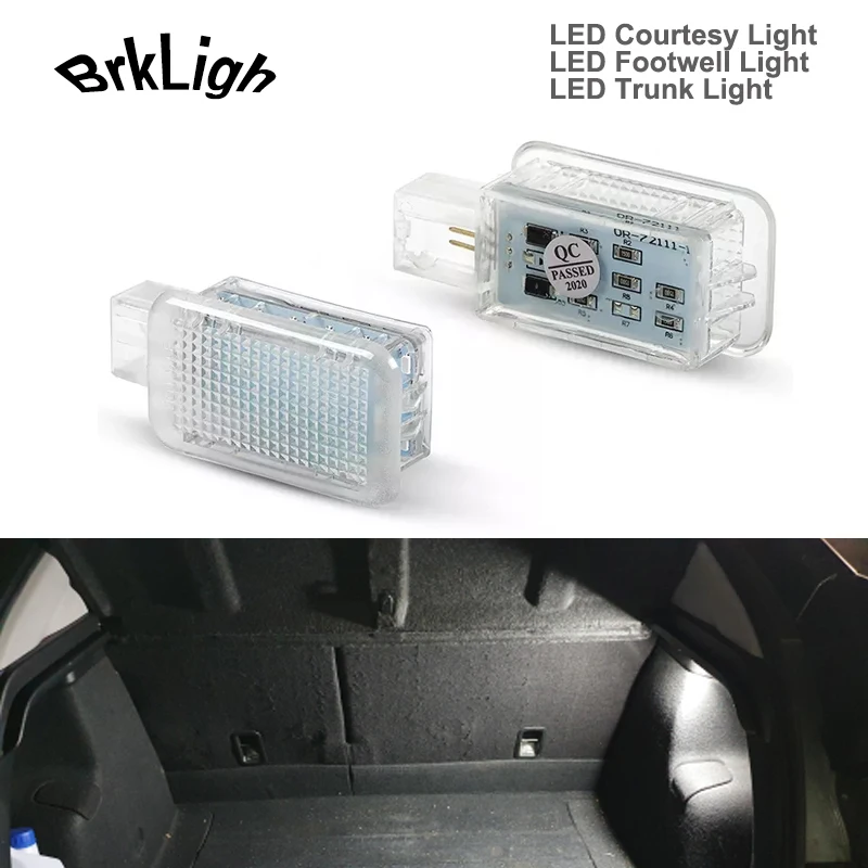 

2x For Land Rover Range Rover Splot L494 L405 Defender L663 LED Welcome Door Courtesy Lights Footwell Luggage Trunk Lamps Canbus