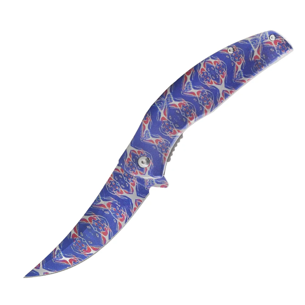 

Складной нож, острый Тактический тренировочный нож из нержавеющей стали с 3d-печатью, нож для улицы, кемпинга, пешего туризма, выживания, кухо...