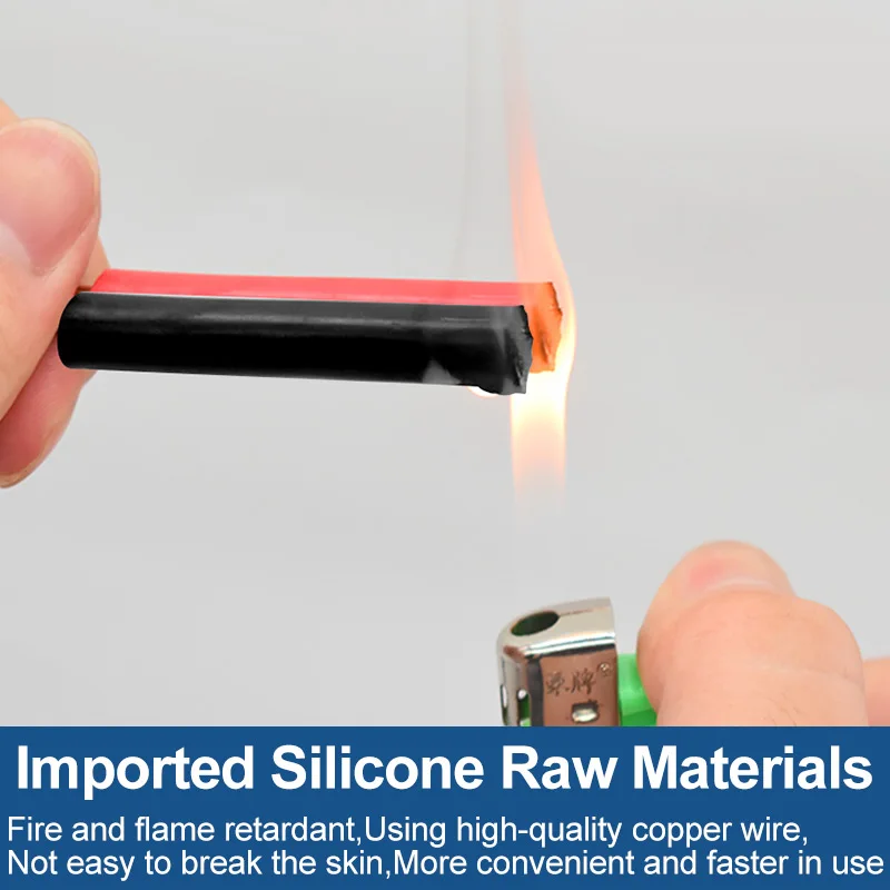 Мягкий силиконовый кабель 2 контакта 5 м оловянный медный двухпроводный 20 18 16 14 12 10