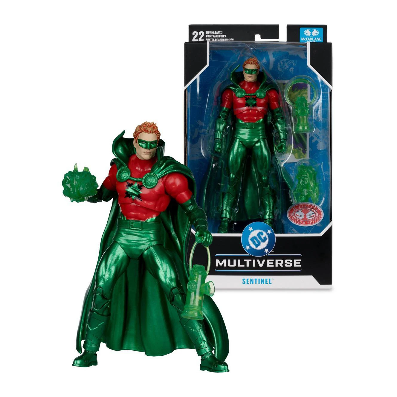 Фото Фигурка McFarlane Toys DC Multiverse Deluxe, 7 дюймов - Бест-Бой (Gold Label)/Сентинел (Алан Скотт), модель для сборки (гараж-кит) №2