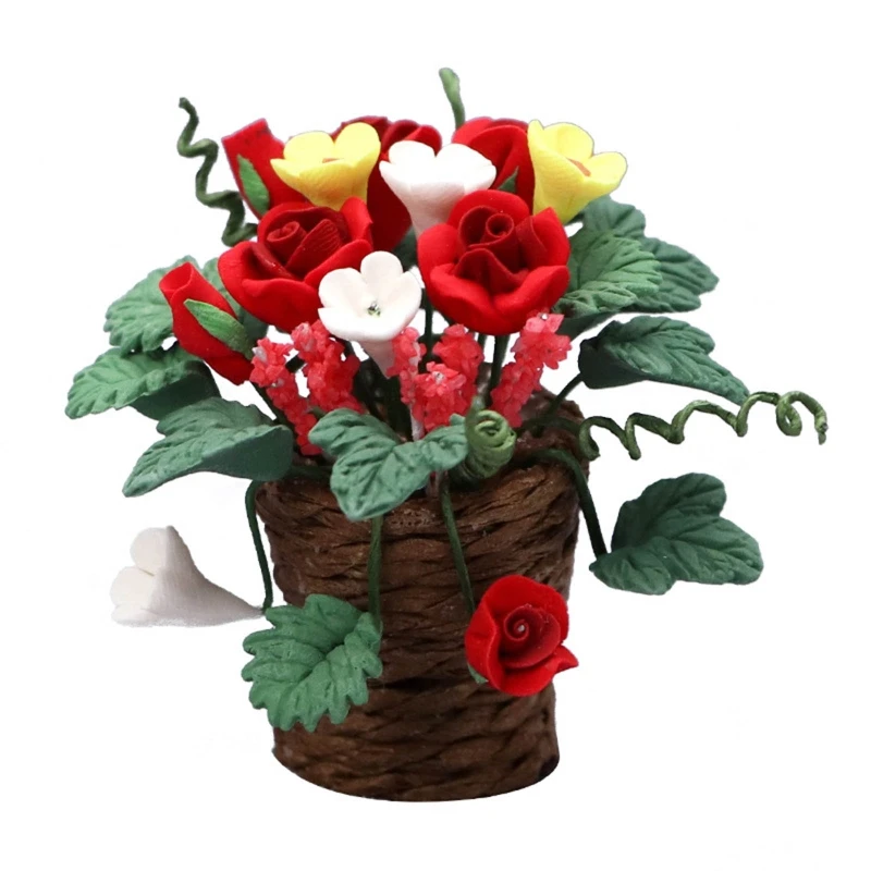 

Мини-цветы в горшке 1:12 бонсай для кукольного домика миниатюрные цветы в горшке для кукольного домика