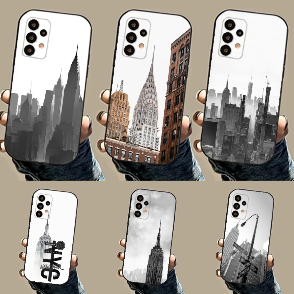 Фото Чехол для телефона The Empire State Building New York City для Samsung S24,23,23,22,30,21,10,9,Note20 Ultra,Lite, Ultra,5G,Plus,FE,Black №1