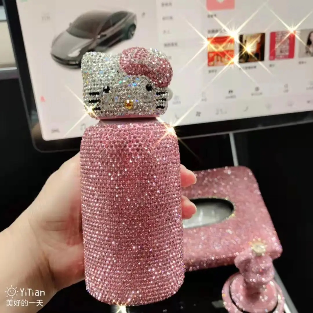 

Алмазная бутылка для воды mini мультяшная KT вакуумная фляжка портативная чашка для воды нержавеющая сталь вакуумный подарок на заказ