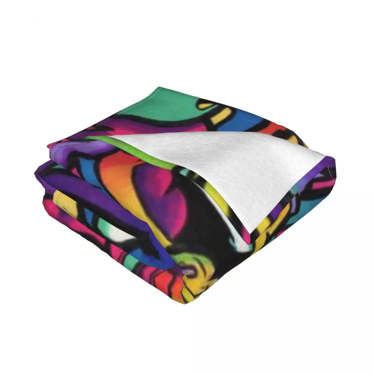 Сверхмягкое Флисовое одеяло каракули маркер C H A M E L O N