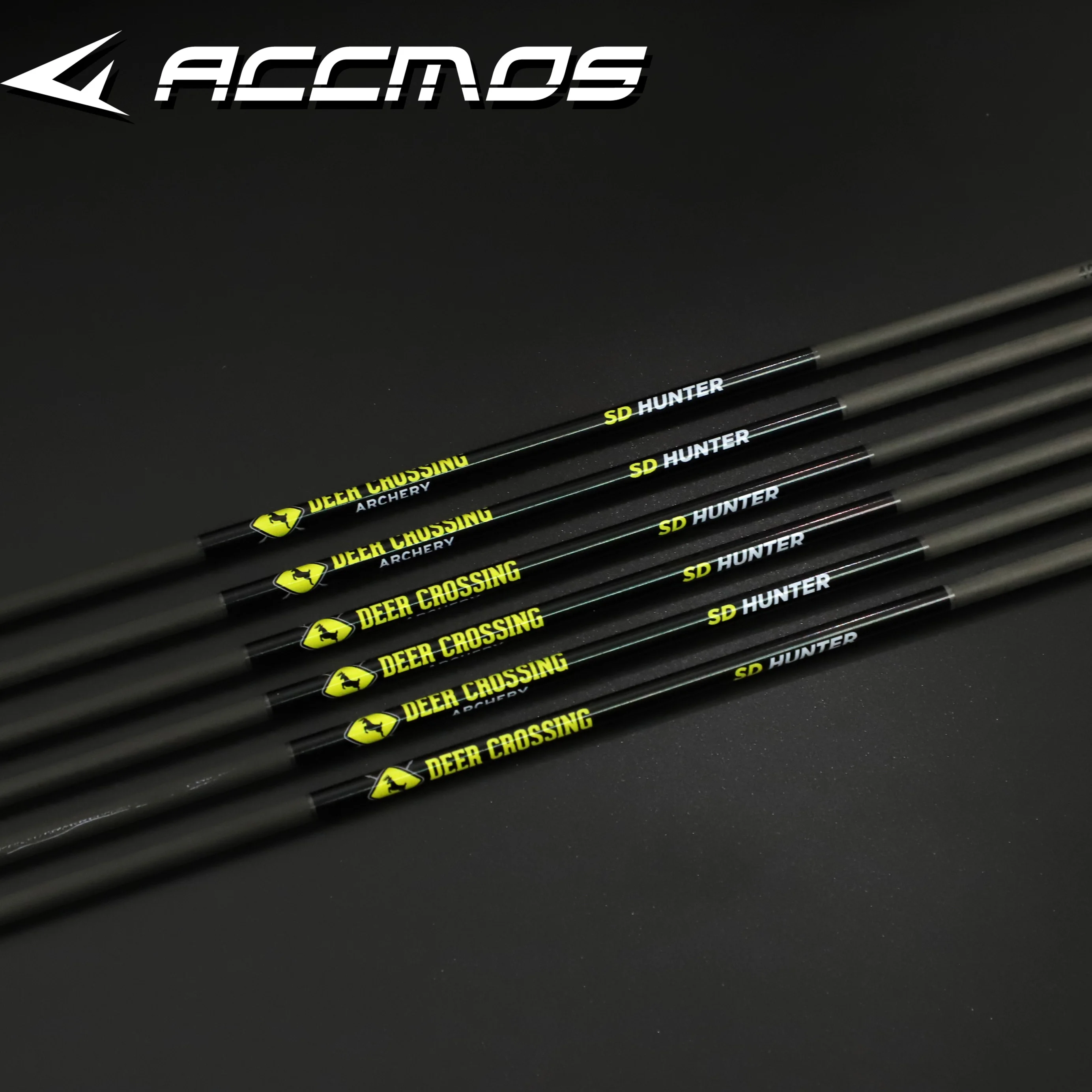 

6/12pcs Accmos Carbon Arrow Shafts 31 inch ID 4.2/6.2mm Spine 250 300 400 500 600 700 800 900 1000 for Bow Archery Hunting Arrow