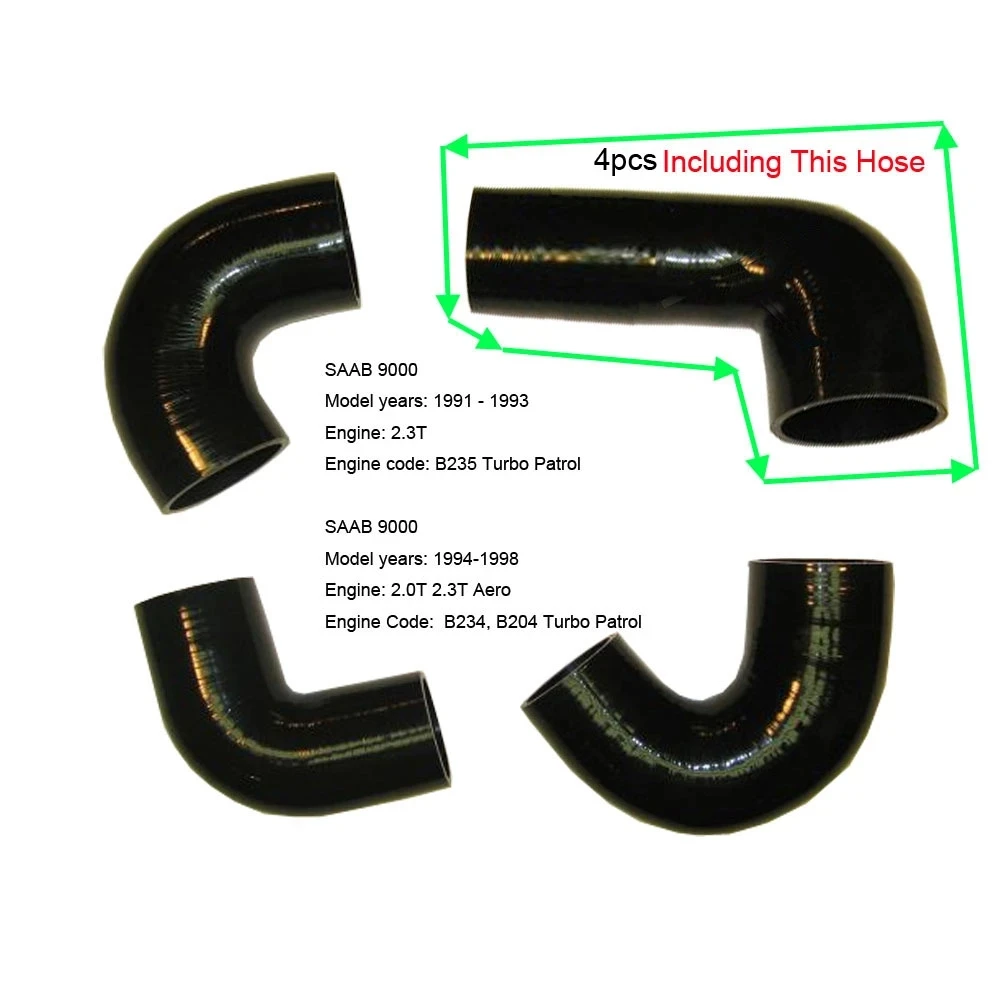 Компрессионный турбошланг Intercooler для SAAB 9000 2 3 T B235 91-3-93 Aero 0 B234 B204 Turbo 4157020 4157046 89769