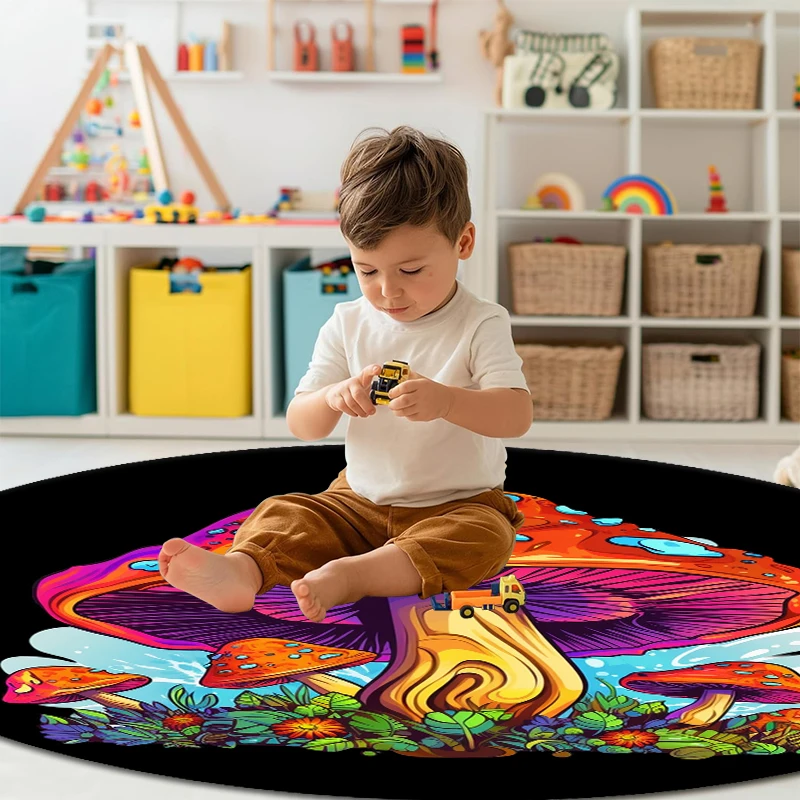 Красочный фетровый коврик с 3D-принтом: противоскользящий устойчивый к