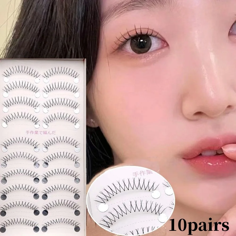 10 пар корейских ресниц V-образные ресницы Натуральные Искусственные Wispy большой