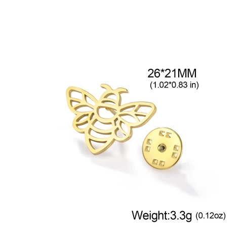 Брошь Teamer пчела из нержавеющей стали