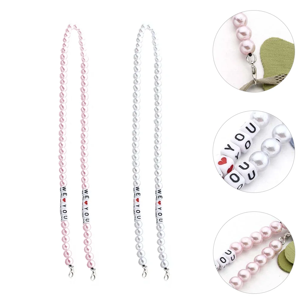 

Eyeglass Holder Strap Eyeglasses Lanyard Love Necklace Glasses Lanyards Eyeglass Necklace Mask Lanyard Beaded Keychain