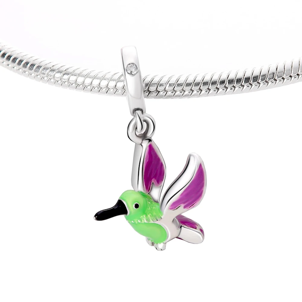 Collier pendentif série Bird pour femme, bracelet en argent 925, adapté au bricolage, personnalité exécutive, cadeau de fête d'anniversaire