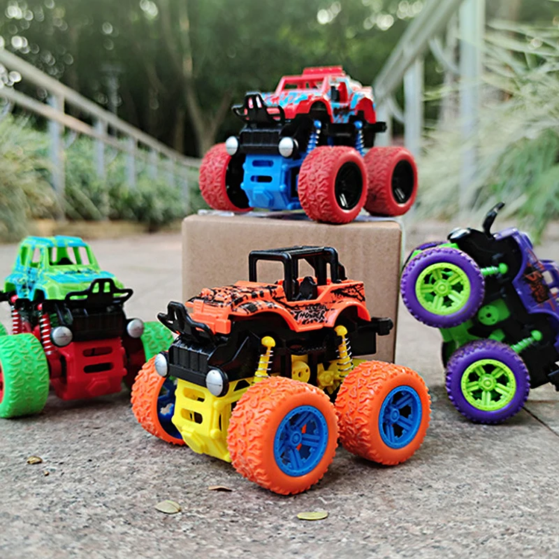 

Игрушечный автомобиль, грузовик с инерционным большим колесом, переворачивающийся на 360 градусов автомобиль с инерционным трением, модель ...