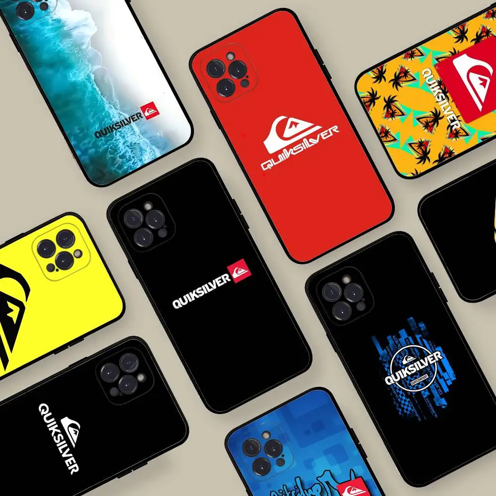 Фото Мягкий чехол для телефона Q-QuiksilverS LOGO для iPhone 17, 16 Pro Max, 15, 12, 11, 16e, 13 Mini, 14, 15 Plus №2