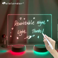 size 2919cm rewritable night light with message board girl bedroom sleep lamps cute soft lights desk lamp room ornaments gifts