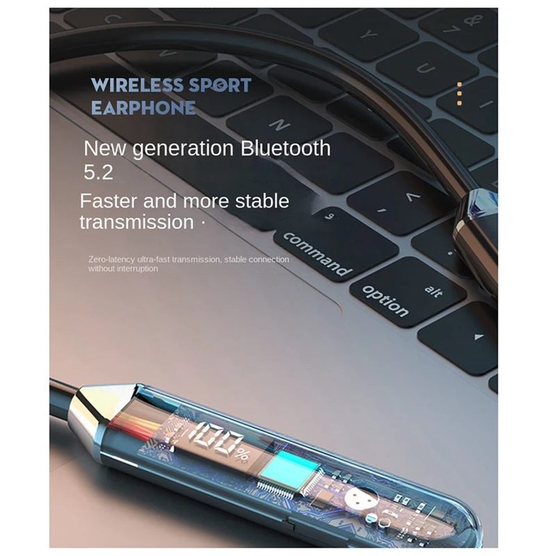 Гарнитура на шею стерео шумоподавление универсальная спортивная гарнитура с