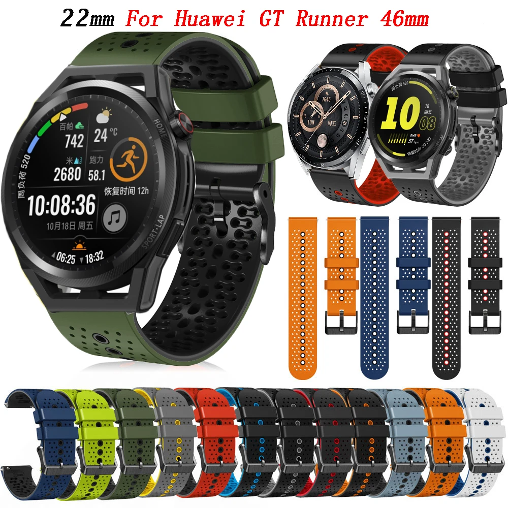 

Ремешок для смарт-часов Huawei Watch GT Runner 46 мм GT3 Pro 46 мм, браслет для Huawei GT2 Pro GT 3 SE, 22 мм