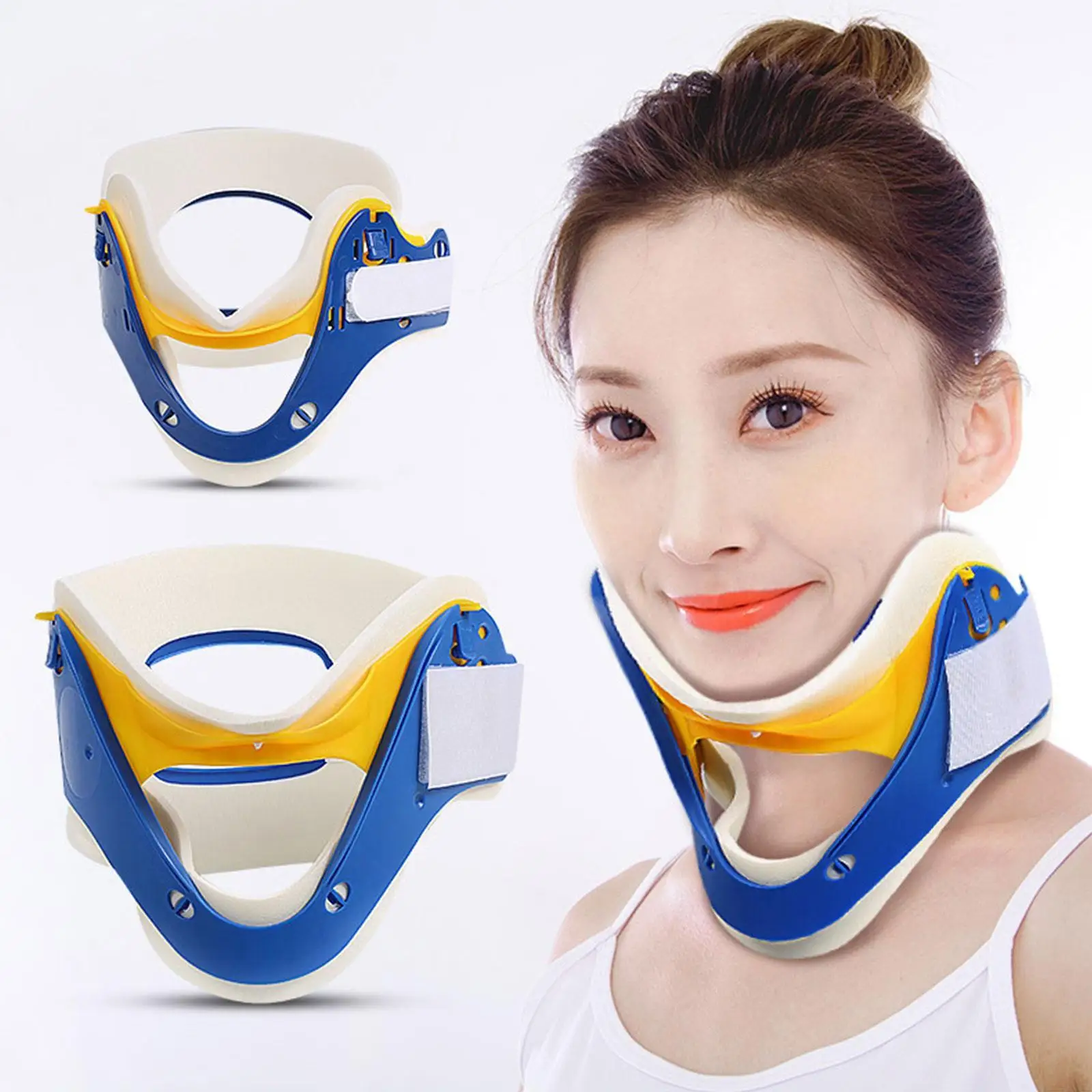 

Шейный бандаж для поддержки шейного отдела позвоночника, инструмент для облегчения боли, Защита позвоночника, шейный воротник, устройство ...