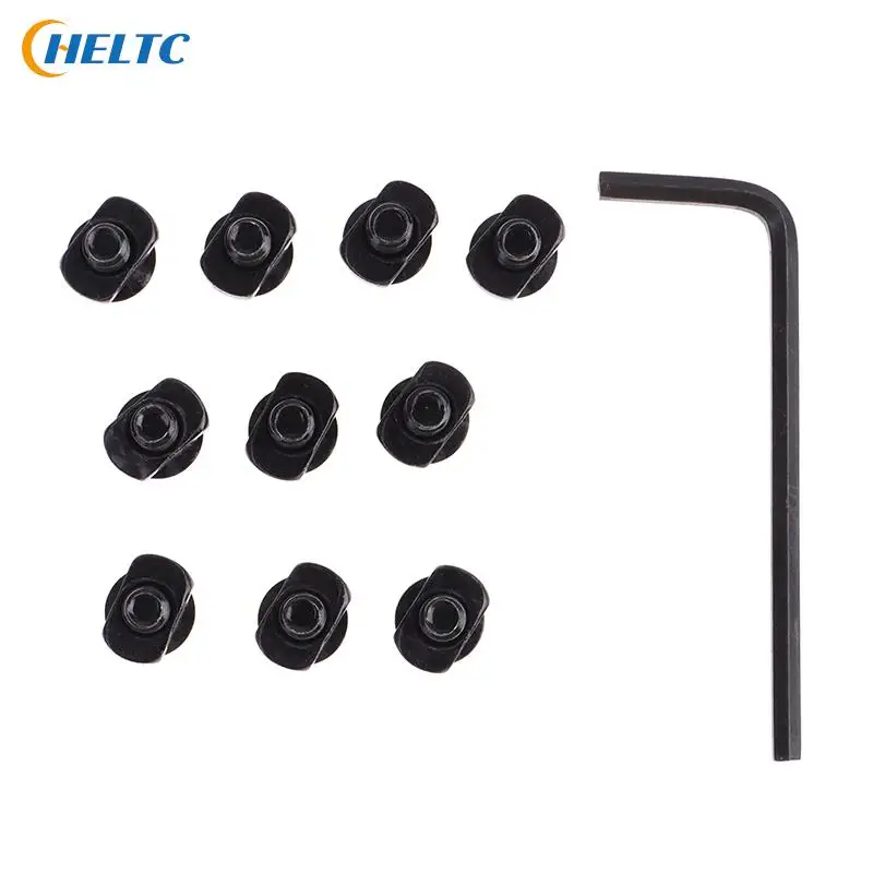 

10 комплектов стандартных винтов и гаек, алюминиевые винты и гайки для замены Mlok M-lok рельсовых винтов, инструменты, аксессуары