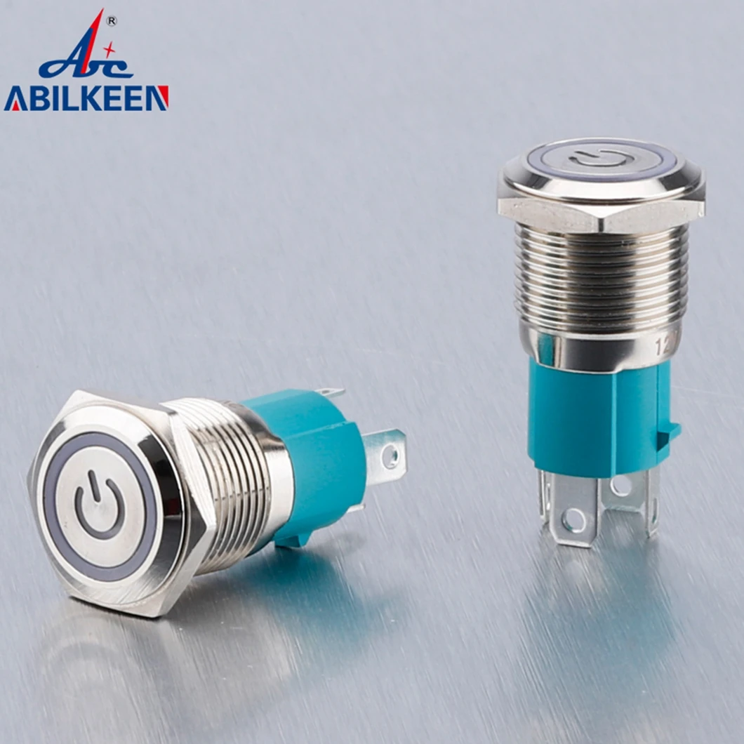 ABILKEEN Металлический кнопочный переключатель 10А