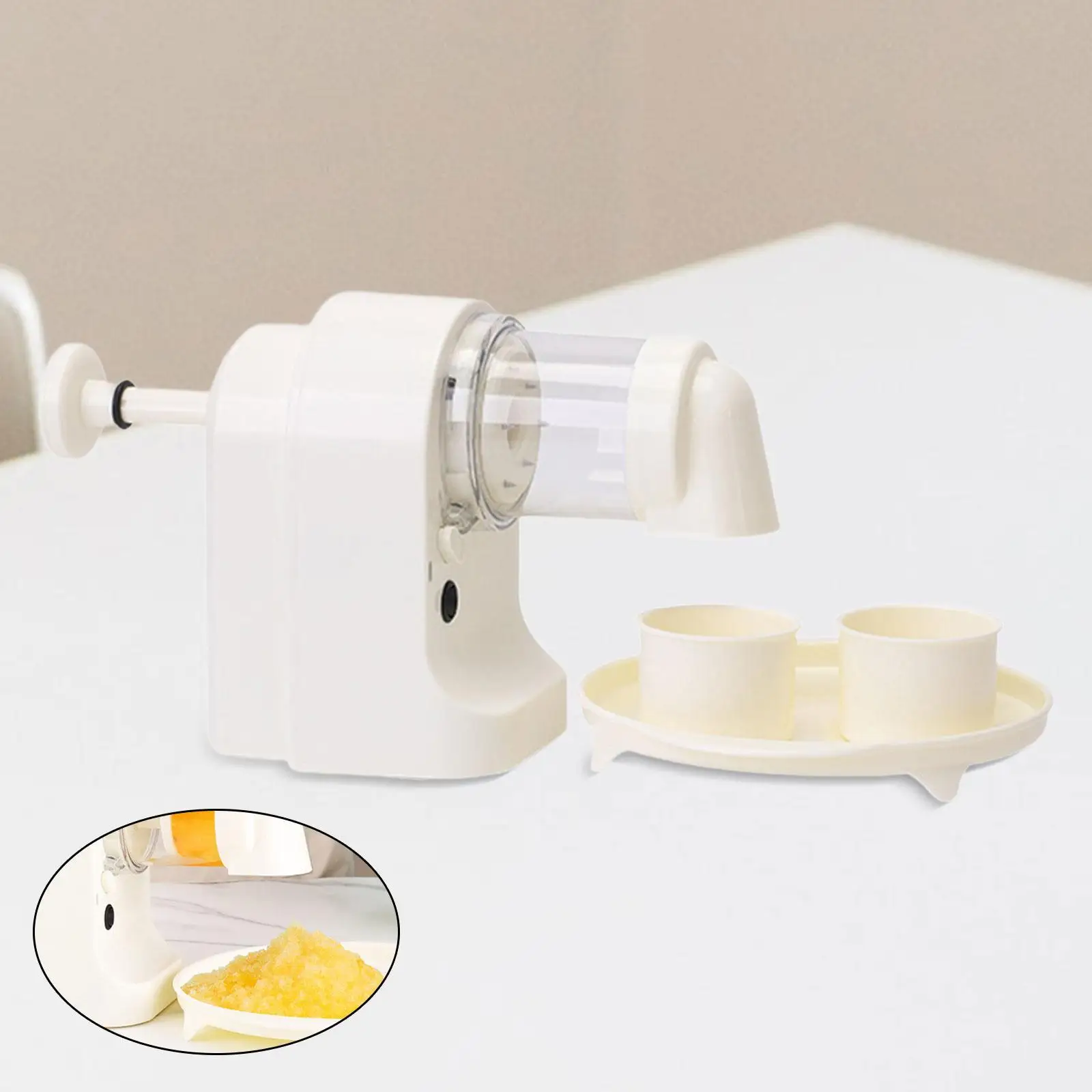 Электрическая дробилка для льда профессиональная машинка бритья с лотком