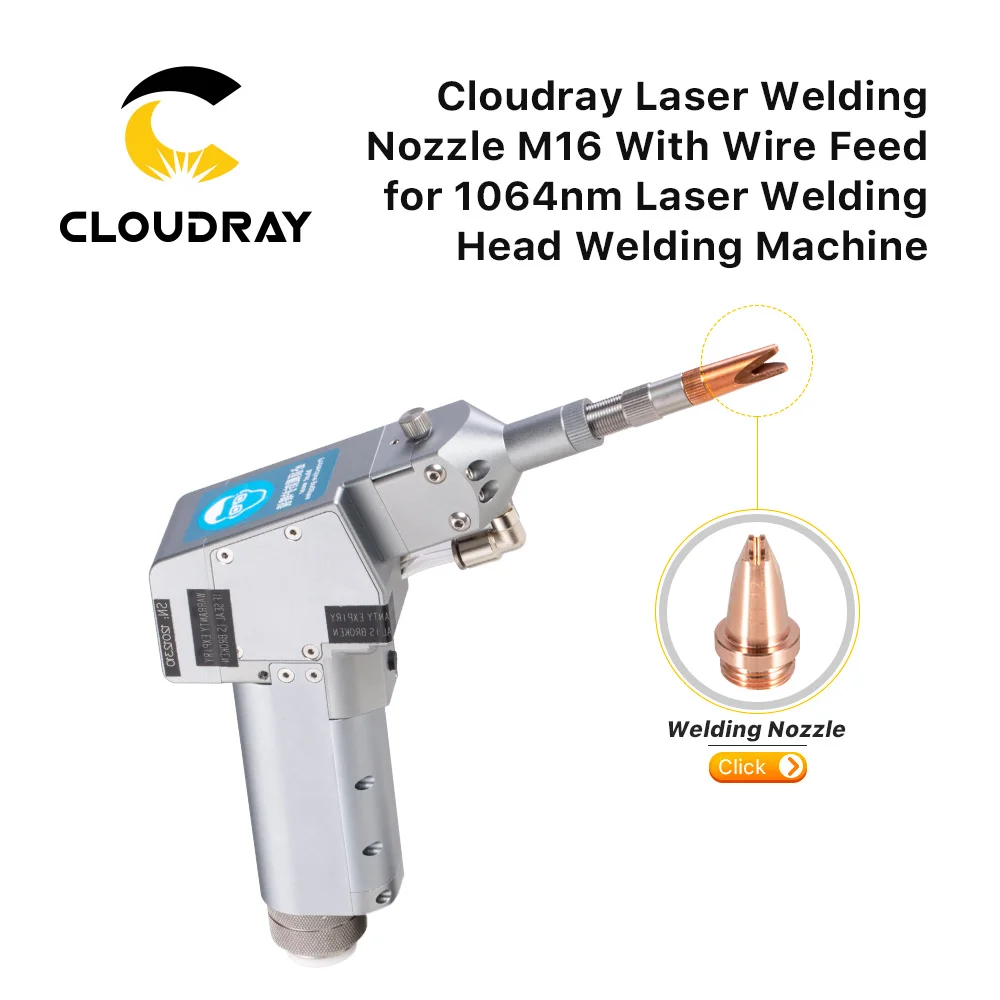Cloudray 10 шт. ручное лазерное сварочное сопло M16 с резьбой для крепления проволоки