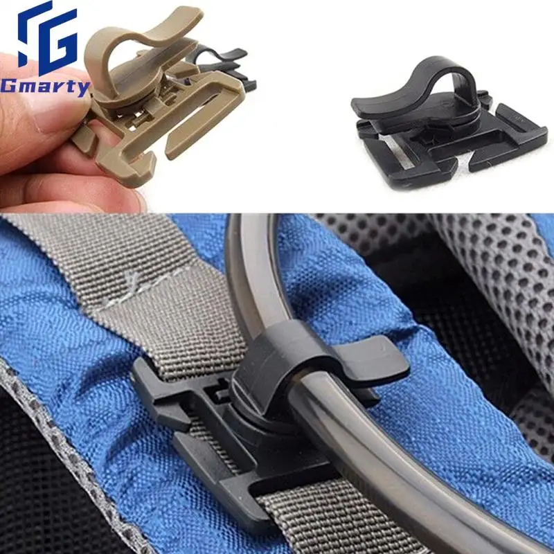

1 Pack Beverage Hose Clamp Fixture Hose Hose Clip Backpack Tactical Buckle plastic material outdoor gadgets