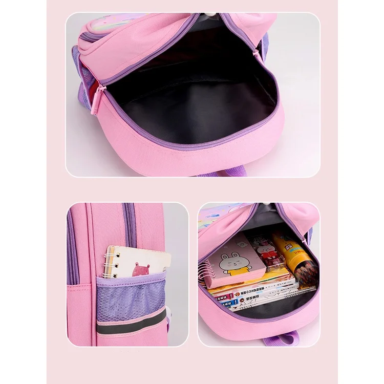 Grade 1-3 Anime Girl Princess Rainbow Unicorn Mermaid Small Backpacks New Children Cute Cartoon Preschool Bags Lightweight Hot