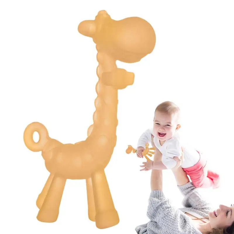 

Teething Toy For Toddler Soothing Giraffe Shape Toy For Molar Hygienic Chewing Toy Gifts For Christmas Birthday And Other