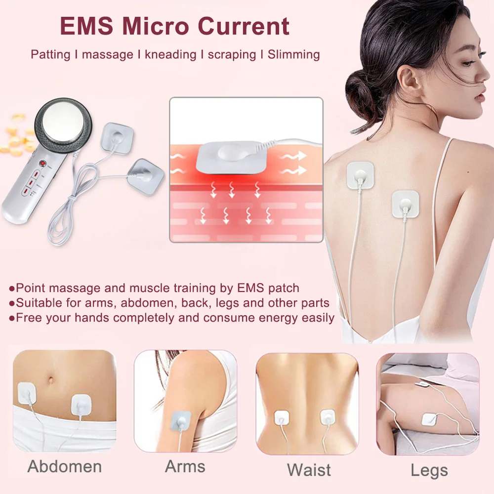 3 в 1 ультразвуковой массажер для лифтинга лица |