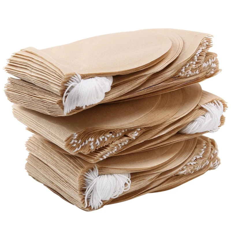 

300PCS Tea Filter Bags, Disposable Tea Filter Bags Paper Tea Infuser Drawstring Empty Tea Bags For Loose Tea And Coffee