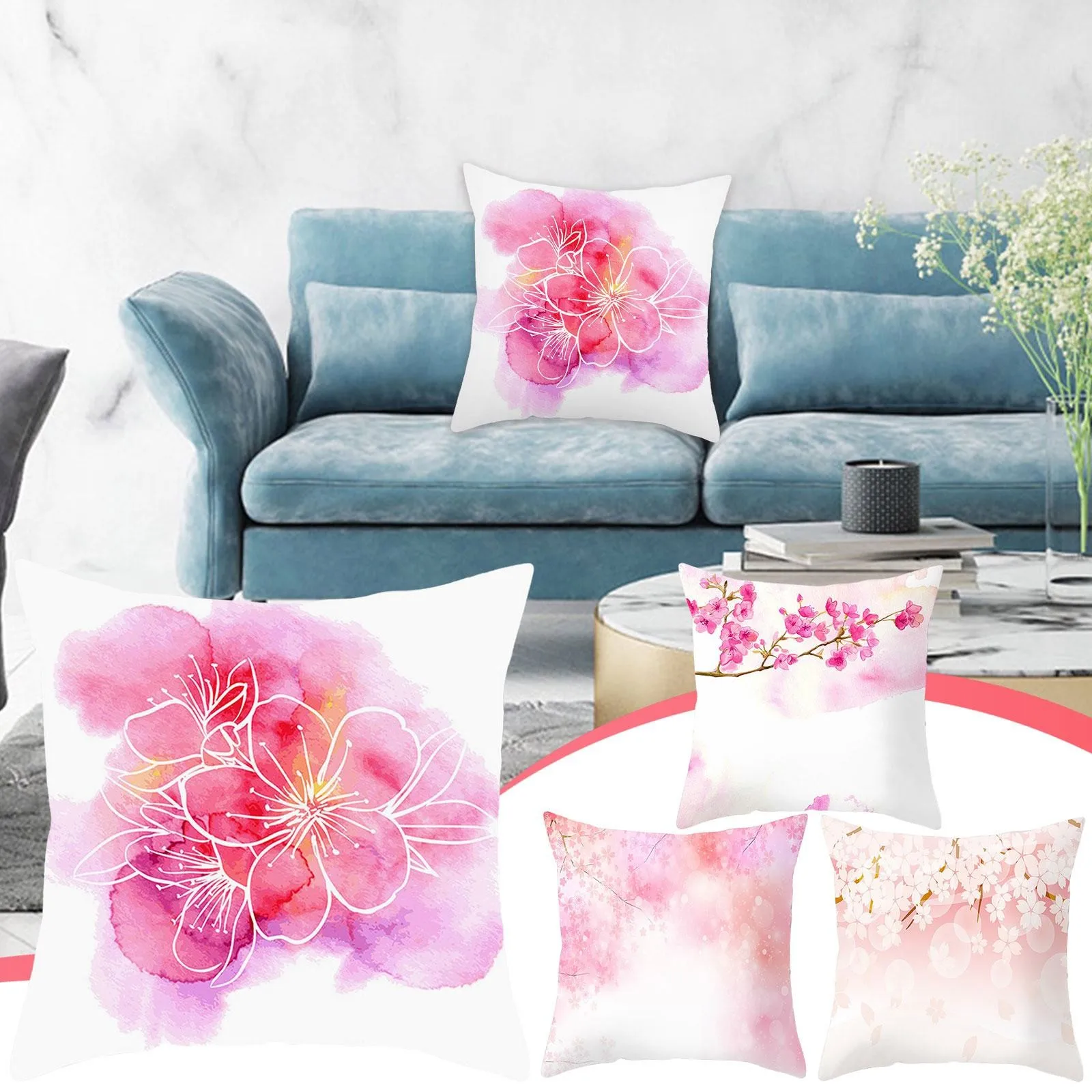 

Наволочка современная, декоративная уличная льняная квадратная, шелковые наволочки для волос и кожи, Рождественская подушка