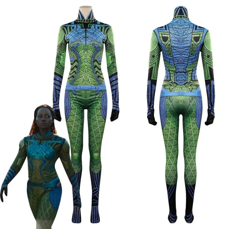 

Movie Wakanda Forever 2 Nakia Cosplay Women Roleplay Fantasia Female Superhero Jumpsuit Halloween Carnival Clothes New.