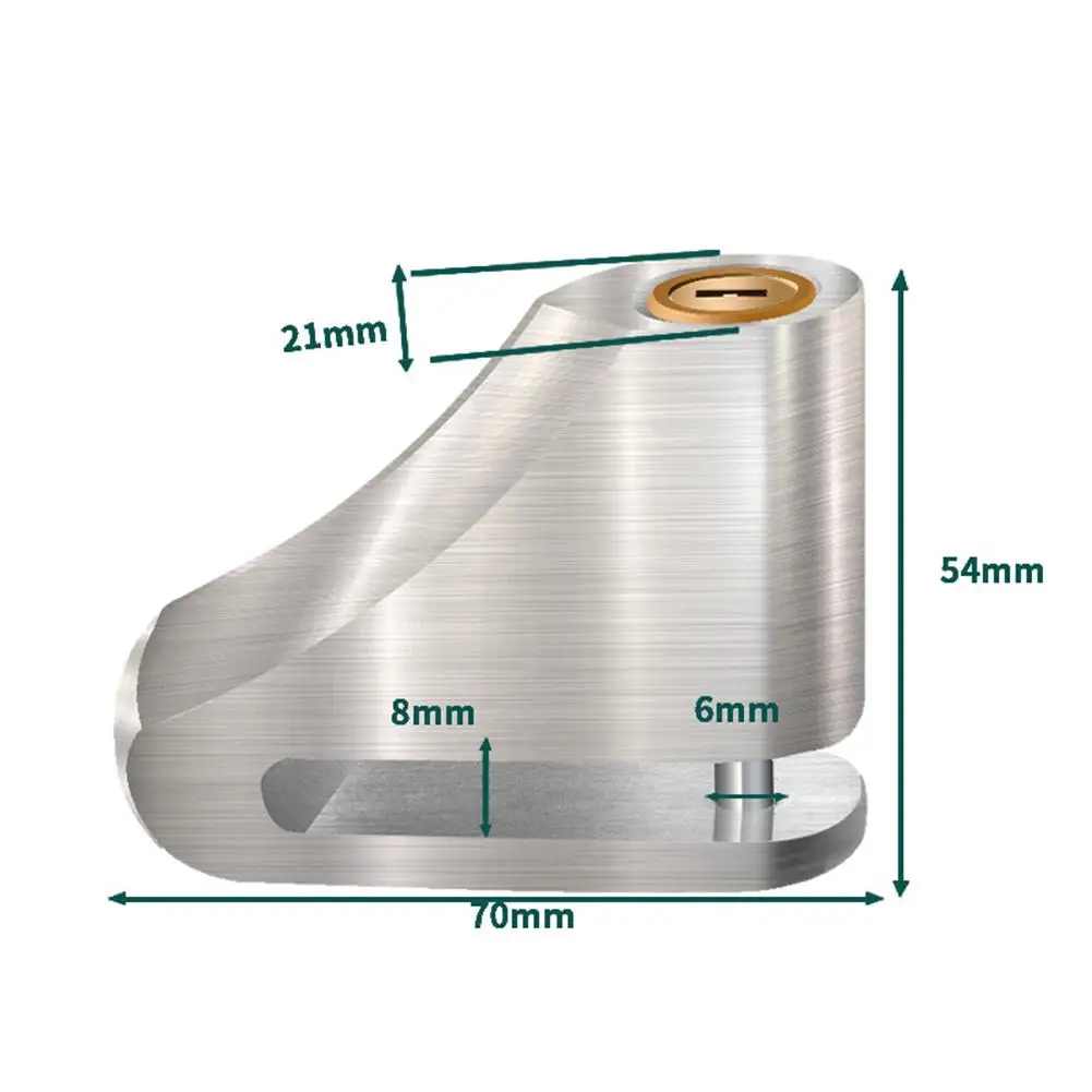 

Portable Motorcycle Disc Brake Lock Life Waterproof Convenient Wheel Anti-theft Lock Safety Accessories For Electric Scooter