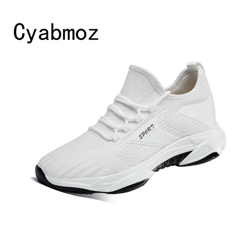 

Мужская обувь, увеличивающая рост 7 см, дышащая сетчатая повседневная обувь, Легкие уличные кроссовки