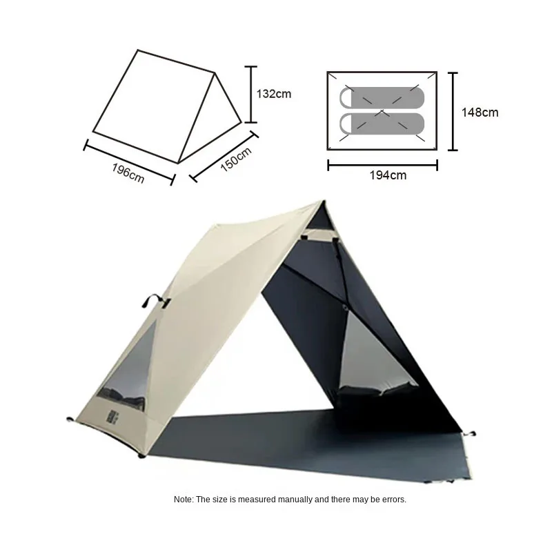 Палатка для кемпинга на открытом воздухе пляжа Черная гелевая Солнцезащитная