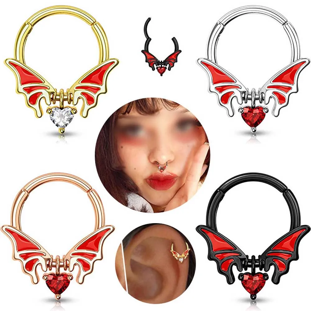 

Ring Nostril Body Jewelry Piercing Nose Ring Body Jewelry Gifts Nose Clip Cuff Nostril Earring Nose Ring Cartilage Earrings