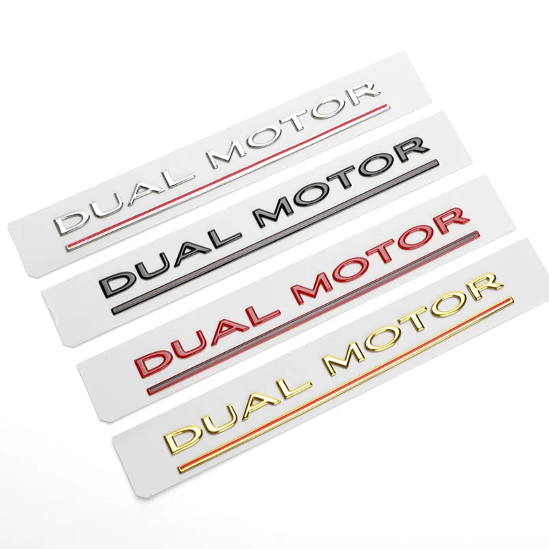 

3D Car ABS Stickers Fender Side Decal Emblem Badge For Tesla Model 3 2021 X S DUAL MOTOR electric auto Trunk accessories SUV
