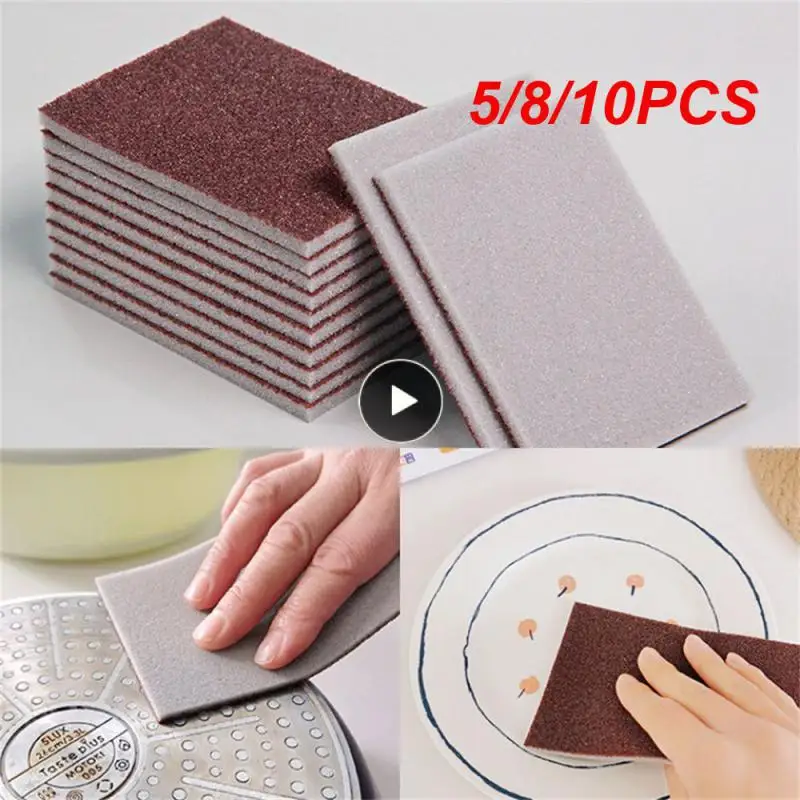 

5/8/10 шт., многоразовые губки для мытья посуды