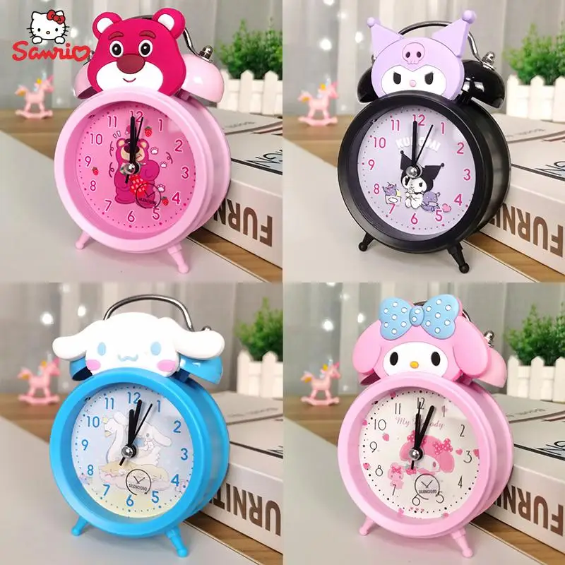 Cinnamoroll My Melody Kuromi Anime Kawaii Cute Creativity Silent Alarm Clock Children For Birthday Gift