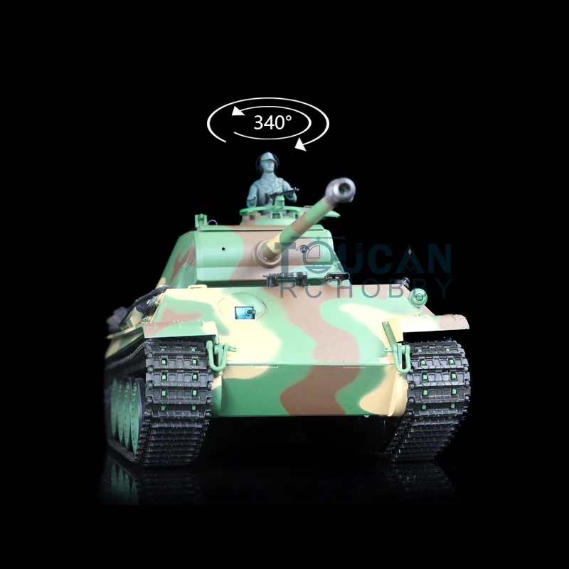 

US Stock Heng Long 2.4G 1/16 Scale 7.0 Plastic German Panther G RTR RC Tank Model 3879 TH17485-SMT2