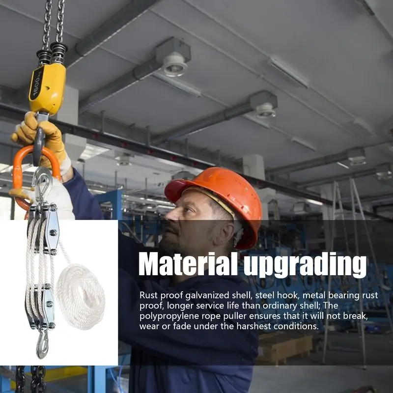 Вращающийся Канатный шкивной блок с подъемной мощностью 6:1 тяжелая Тяжелая
