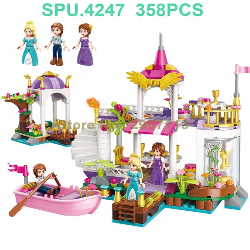 2607 358 шт. для девочек принцесса Лея на берегу озера вечерние 3 куклы игрушка