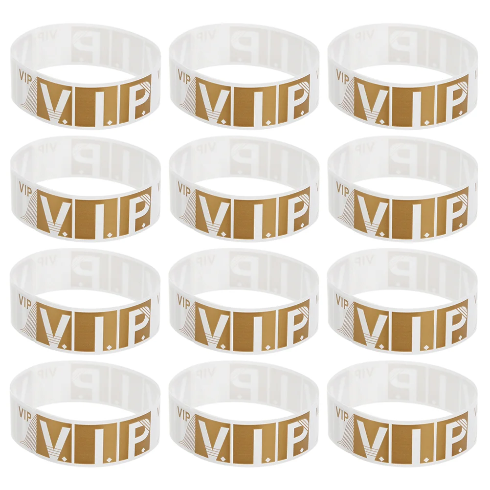 

100 Pcs Wrist Straps Party Wristband Bands Event Paper Vip Bracelet Water Proof Wristbands Events Arm Child