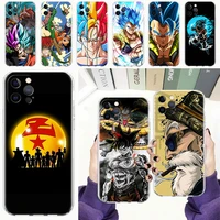 clear cover for apple iphone 13 11 pro max 12 mini soft phone case xr se 2020 7 8 plus x xs 6 6s shell dragon ball dbz goku sac