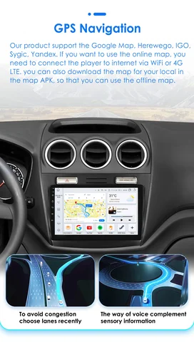 2DIN Android 13 Автомобильный радиоприемник GPS Стерео для FORD Transit/Tourneo Connect 2005-2014 Мультимедийный плеер 4G 8 ядер Авторадио Carplay Fm