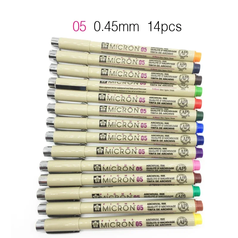

Маркеры SAKURA Pigma Micron Liner 8/14 цветов